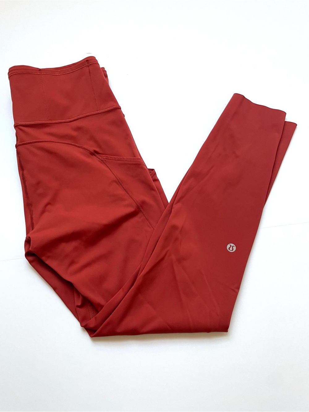 Lululemon Fast + Free Rust Red High-Rise Leggings